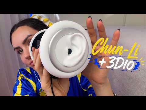 ASMR 3Dio Ear Attention 👂🏻Relaxe com a Chun-Li 💙
