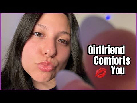 ASMR~ Girlfriend comforts you by face tracing, kisses + personal attention | Roleplay (REQUESTED)