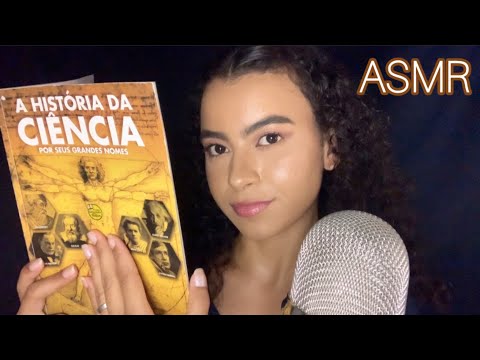 ASMR DE LEITURA (sobre Albert Einstein) 📖- VOZ SUAVE E SUSSURROS 😴