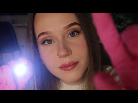 ASMR Cranial Nerve Exam | Eye Exam, Flashlight Triggers, Glove Sounds