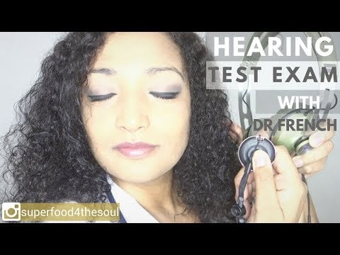 Can you hear me?? ASMR hearing test medical ear exam and cleaning finish *binaural *3D