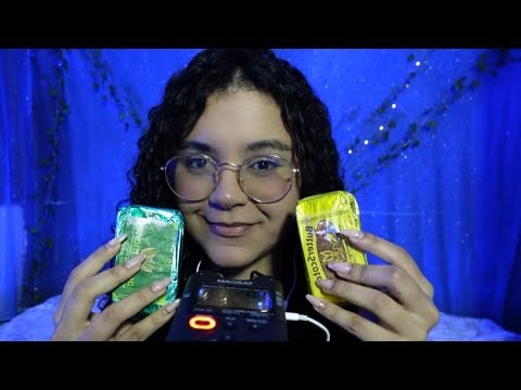 ASMR PROVANDO A  TORTA DO PICA-PAU E DE PISTACHE