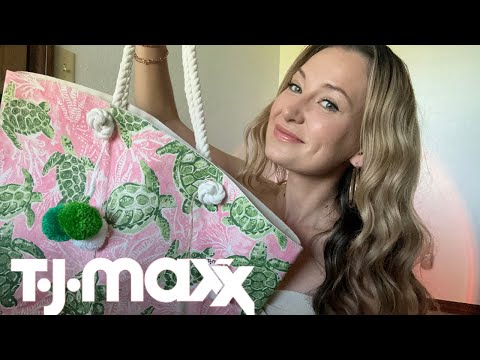 ASMR Summer TJMAXX Haul 🌞| Long Nail Tapping & Whispering for sleep & relaxation