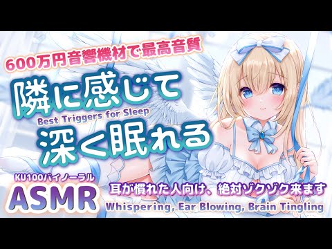 🛑[ASMR] 600万円機材🎧耳がゾクゾク、音が良くて気持ちよすぎる睡眠導入。囁き耳かき Triggers That Will Put You to Sleep【Whispering/KU100】