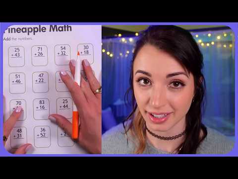 2 Minute ASMR | Nostalgic Dry Erase Math Problems