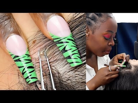 Unintentional ASMR | Pulling Stuff Out Of Your Hair with TWEEZERS ☁️