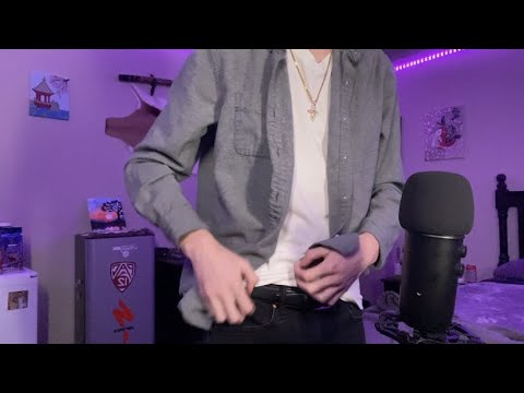 ASMR Fast Clothing Scratching & lofi Whisper Rambles
