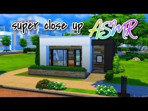 Sims ASMR | Let's decorate a modern house with only custom content! 🏡 Close up whispering