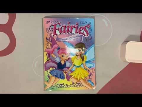 ASMR Tapping On A Fairy Coloring Book | (No Talking)