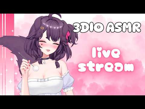 3DIO ASMR ♡ Quiet Ear Licks for Deep Sleep ˖ ࣪⚝⋆ mic brushing & kisses~