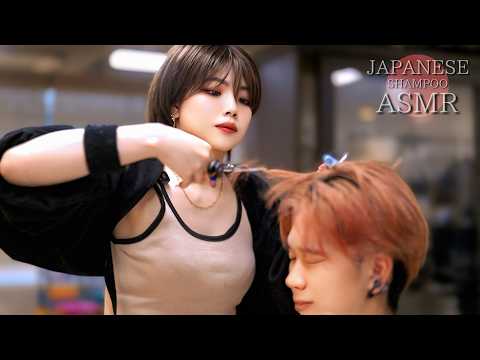 ASMR かわいい美容師が癒す30分。ヘアカット・眉・シャンプーで心地よさMAX
