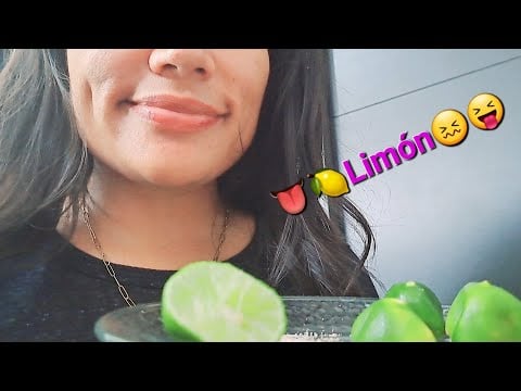 ASMR |CHUP4ANDO LIMÓN 🍋😝😖 Sonidos relajantes|sucking Lemon 👅🤤