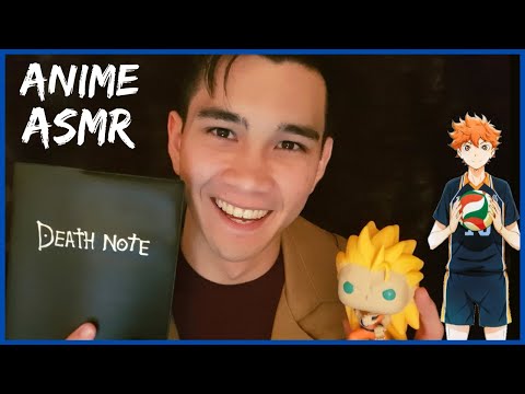 Chill Anime Whisper Ramble + Show and Tell ASMR! (AoT, Death Note, Haikyuu!)