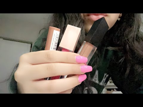 asmr lip gloss pumping