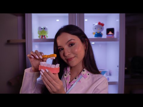 ASMR roleplay 🦷 Dentista (checkup, limpeza e clareamento) - voz suave