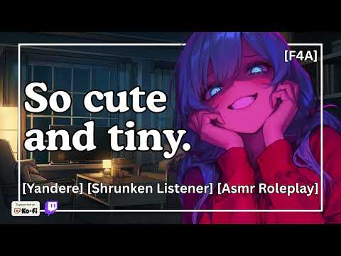 Neighbor Shrinks You To Be Her Toy [Yandere ASMR Roleplay] [Heartbeat] [Teasing]