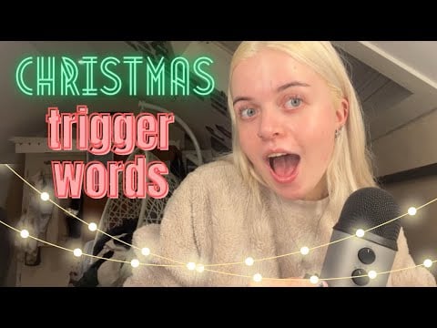 asmr | christmas trigger words!! *very tingly*
