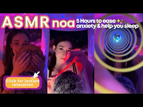 Energy Rain, Plucking, Whispering +more! | 4+ HOURS of ASMR to help you relax 💕| live #156