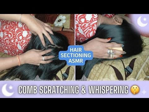 ASMR Comb Scratching & Soft Whispering For Deep Sleep 💤