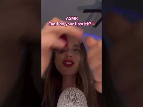 Can I do your lipstick? #asmr #tingles #visualtingle #asmrtriggers #makeup #asmrlipgloss