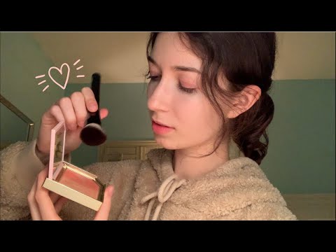 [ASMR Lofi] Friend does your makeup (soft spoken roleplay, personal attention)