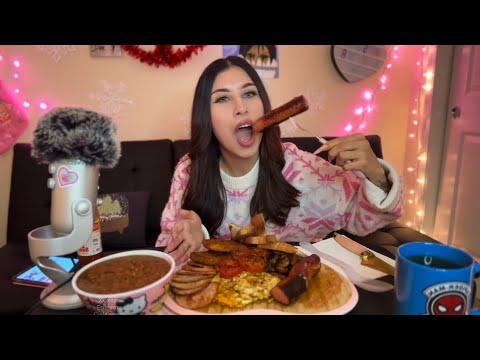 English Breakfast MUKBANG MY FIRST TIME