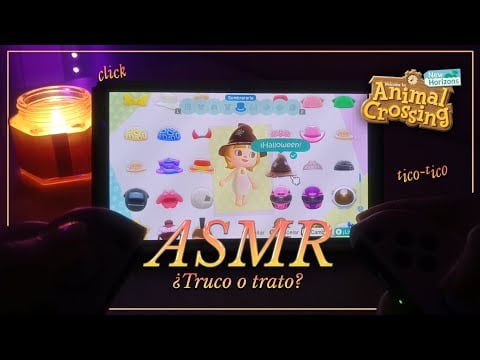 ASMR ✧ ¿Celebramos Halloween en Animal Crossing? 🎃 Animal Crossing: New Horizons [triggers visuales]