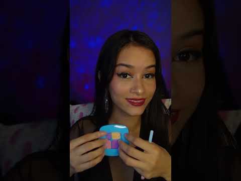 🗣️💄Te maquiando em inaudível /Maquillarte en inaudible/Doing your makeup in inaudible  #asmr