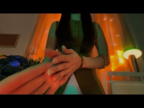 ASMR Fast and Aggressive Massage (reiki-inspired, fast hand sounds, glove sounds)