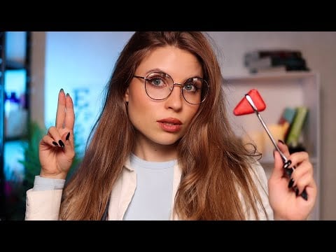 ASMR Relaxing Cranial Nerve Exam & Full Body Exam Roleplay