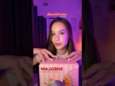 ASMR Advent calendar opening by @sheglam_official ❤️#FULLFACEOFSHEGLAM #SHEGLAMHaul #sheglam