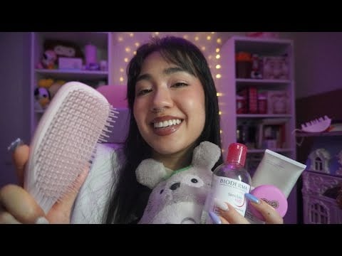Esse ASMR Vai Te Deixar com SONO (voz suave, atenção pessoal, massagem e escovando seu cabelo)