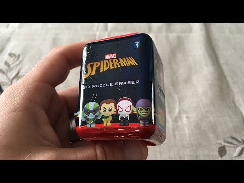 2 boites Spider-man 3D Puzzle Eraser - ASMR Français