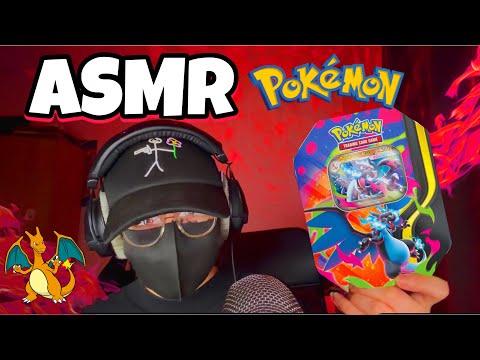 ASMR Français • OUVERTURE POKEBOX DRACAUFEU X ! 🔥(booster POKEMON) 