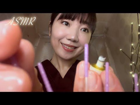 【ASMR】心身バランスを整える。東洋医学の鍼灸と経絡マッサージ🌿（鍼灸・経絡マッサージ・お灸・オイル・ツボ押し・ホットタオル・コーミング・囁き・触診・問診・バイノーラル）【睡眠導入】