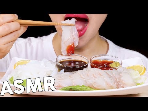 ASMR Fluke&Cuttlefish SASHIMI 광어회, 갑오징어회 먹방🐟🦑