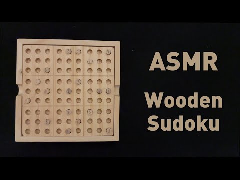 [ASMR] Wooden Sudoku Puzzle