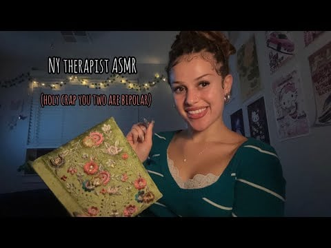 Roleplay ASMR | NY couples therapy (yall are bipolar) 💗📗✍️