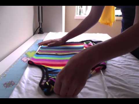Making a Tank Top part 1- tracing and cutting, no talking