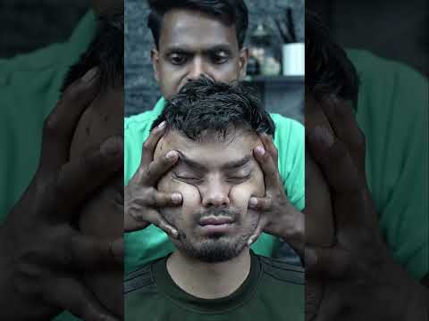Get Lost in This ASMR Head Massage : Strong Wrist Barber's Techniques #shorts