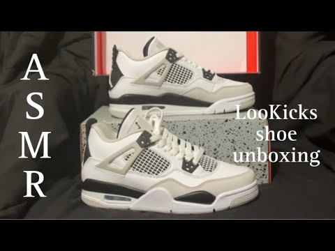 ASMR LooKicks retro 4 shoe package unboxing