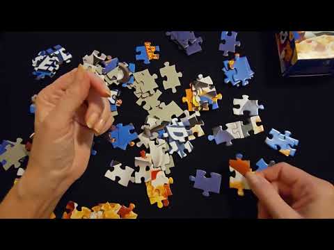 ASMR | Assembling a Cereal-Themed Puzzle (Whisper)