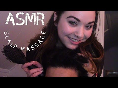 ASMR Scalp Massage, Hair Brushing and Styling