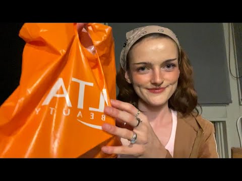 ASMR HUGE Clothing/Makeup Haul! (Tapping, Fabric sounds)