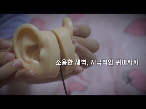 ASMR | 조용한 새벽, 자극적인 귀마사지 | 귀모형 마이크 | 맨손/오일/바세린 귀마사지  | ear massage asmr