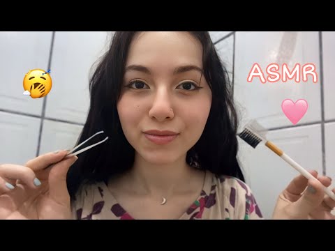 ASMR CASEIRINHO - VOU FAZER SUA SOBRANCELHA!!! 