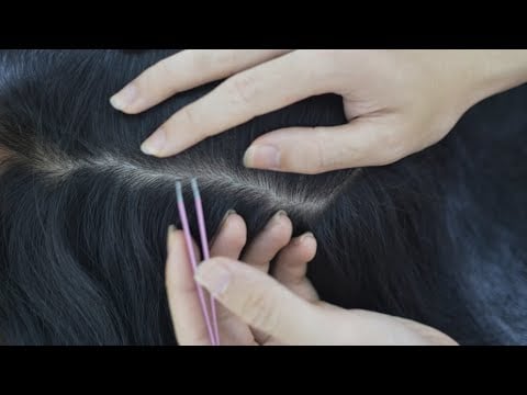 ASMR Real Person Hair Parting, Hair Treatment For Rest And Sleep