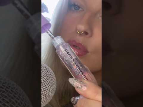 Lipgloss and mouth sounds video up on my channel 🥰💕 #lipglossasmr #asmr #mouthsounds #asmrvideos