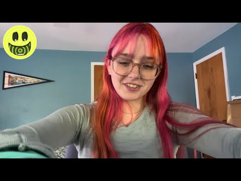 ASMR arm/neck/shoulder massage (gloves asmr) lil chaotic asmr