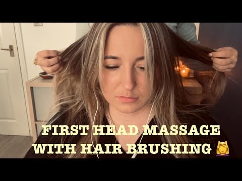 ASMR Head Massage & Hair Brushing on real person 💆‍♀️ | Scalp Massage, Tingles & Deep Relaxation ✨